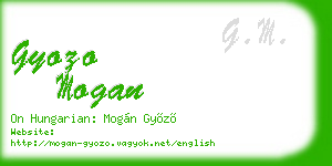 gyozo mogan business card