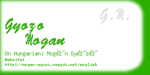 gyozo mogan business card